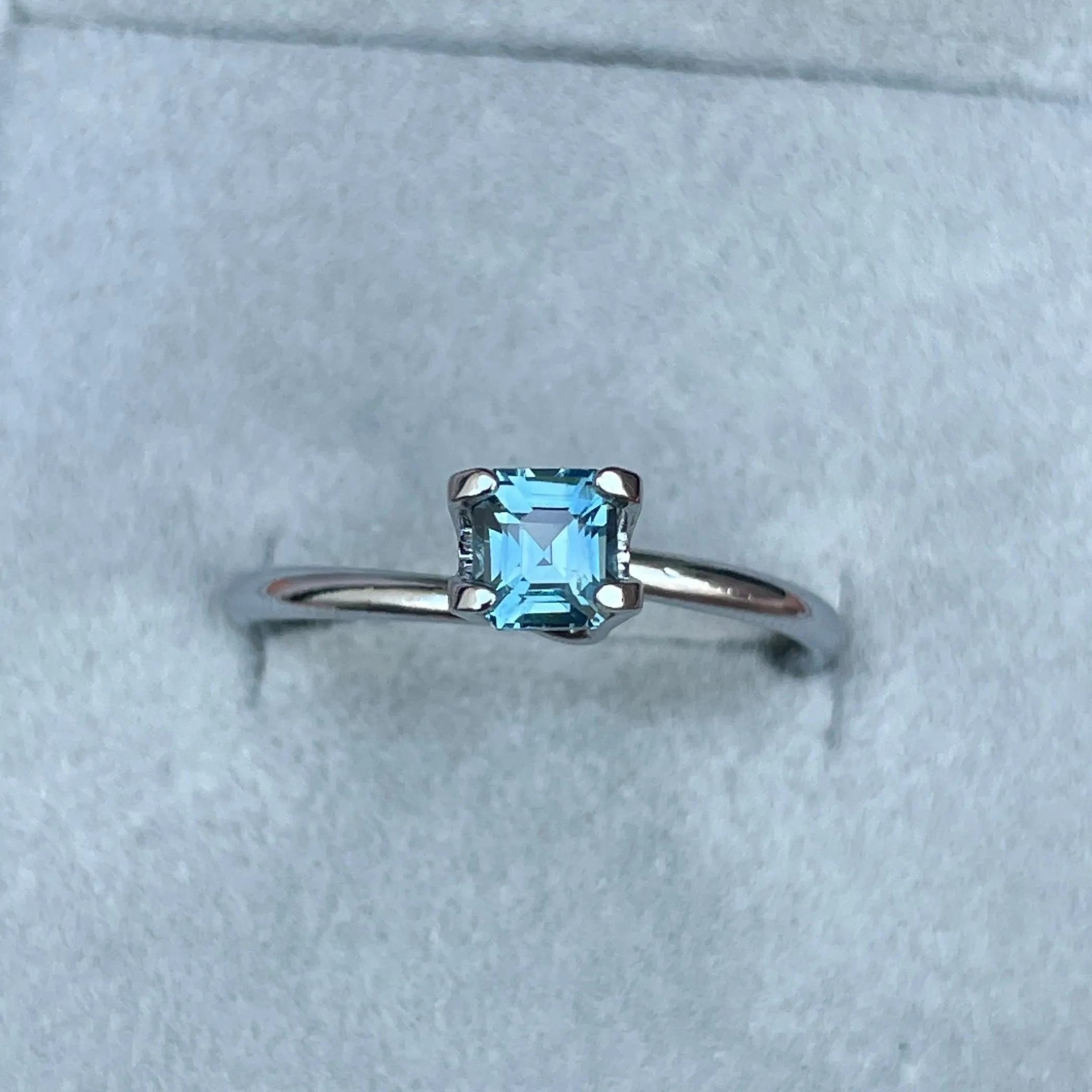0.68 Carat Deep Neon Blue/Green Sapphire Emerald – 4.3x4.8mm