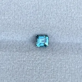 0.68 Carat Deep Neon Blue/Green Sapphire Emerald – 4.3x4.8mm