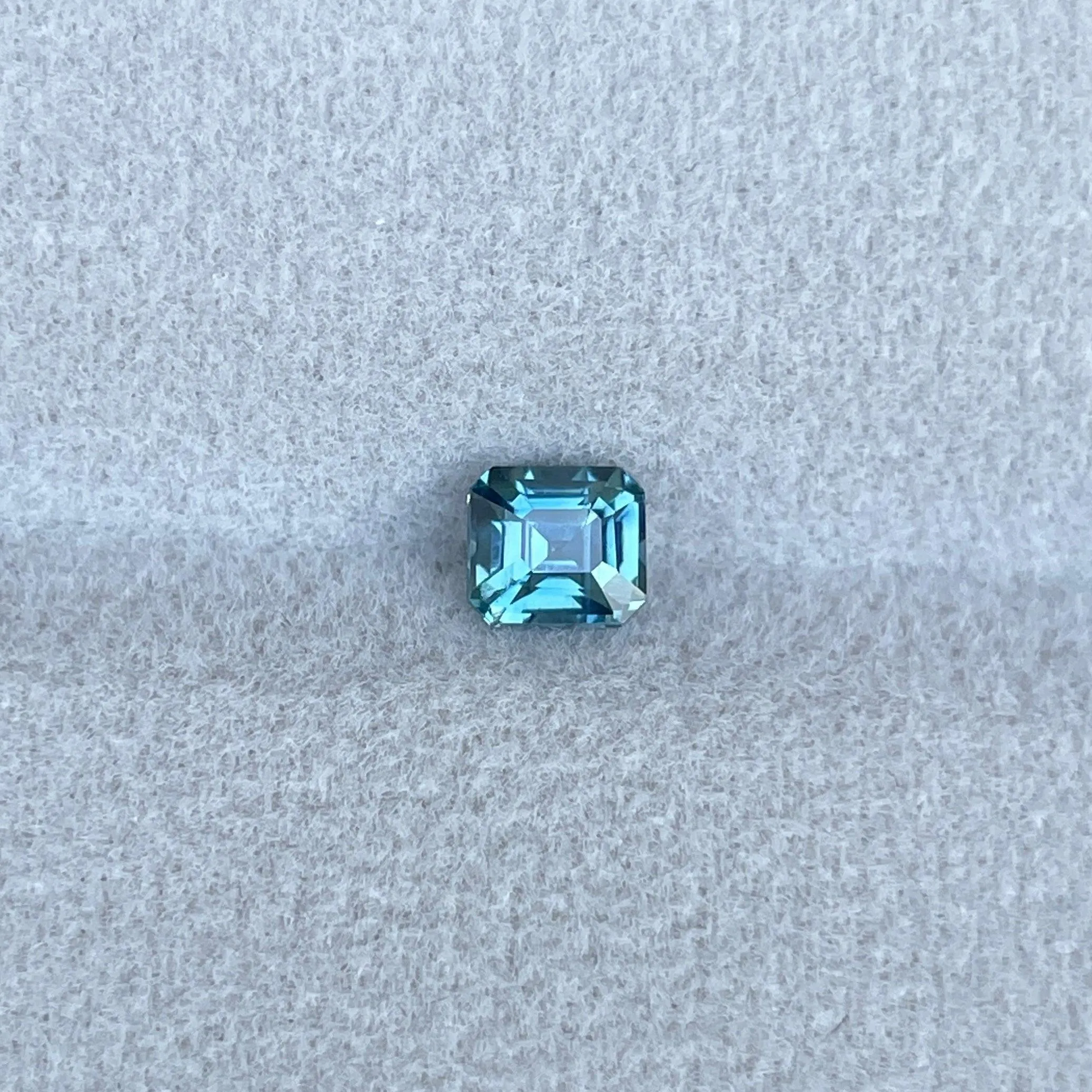 0.68 Carat Deep Neon Blue/Green Sapphire Emerald – 4.3x4.8mm