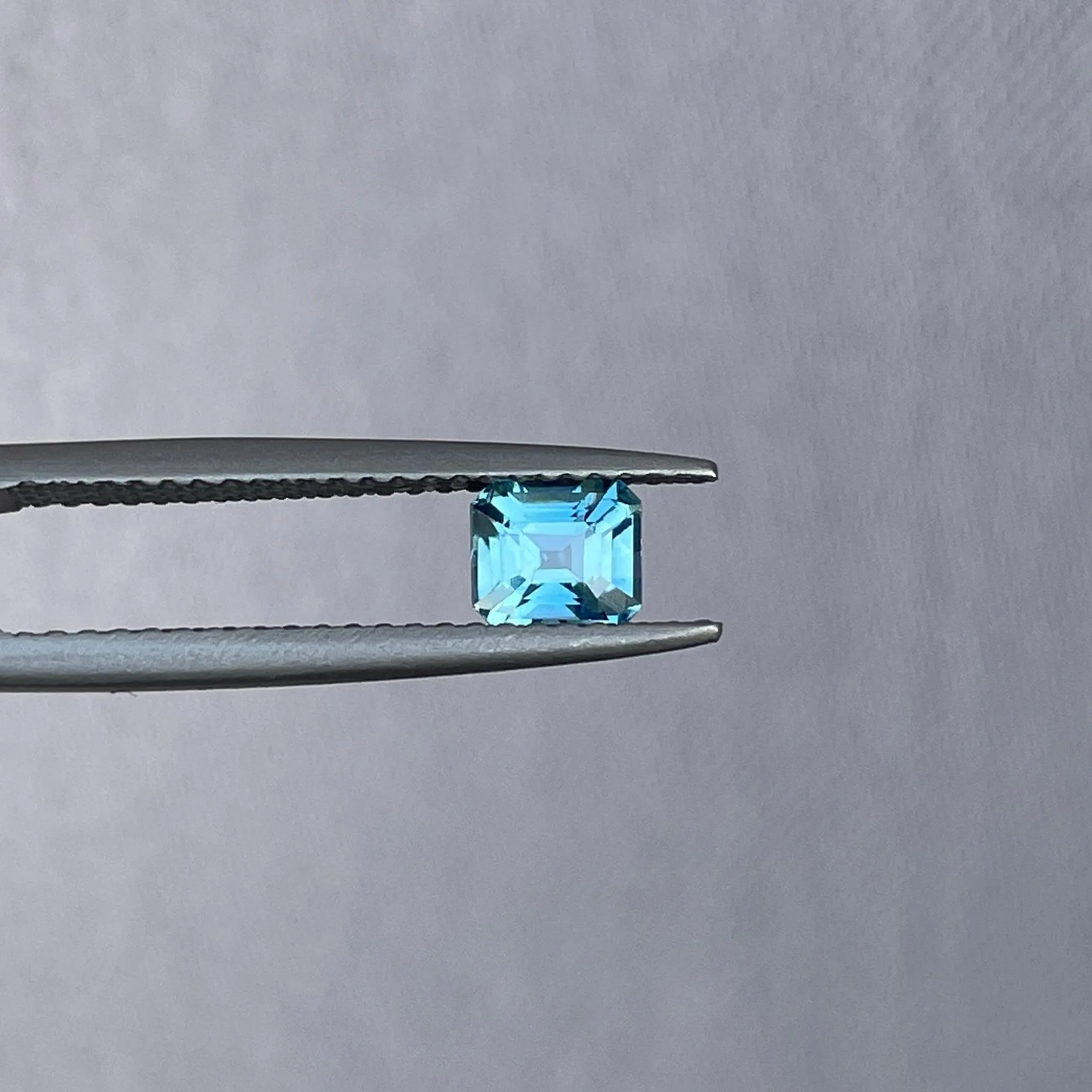 0.68 Carat Deep Neon Blue/Green Sapphire Emerald – 4.3x4.8mm