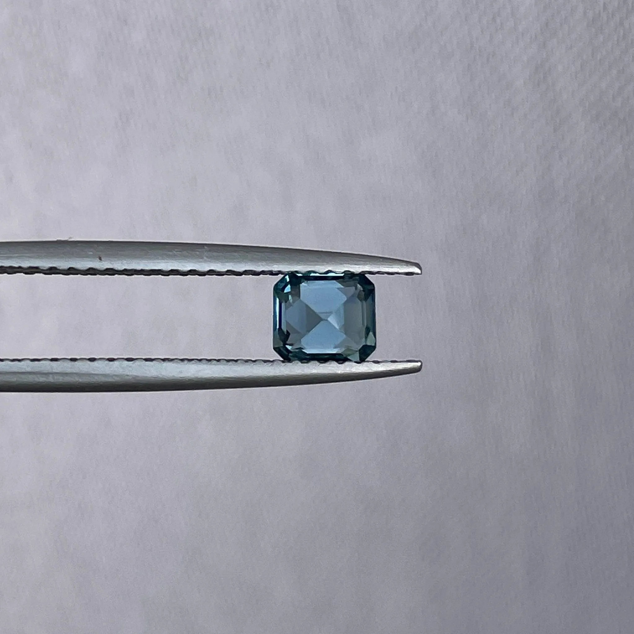 0.68 Carat Deep Neon Blue/Green Sapphire Emerald – 4.3x4.8mm