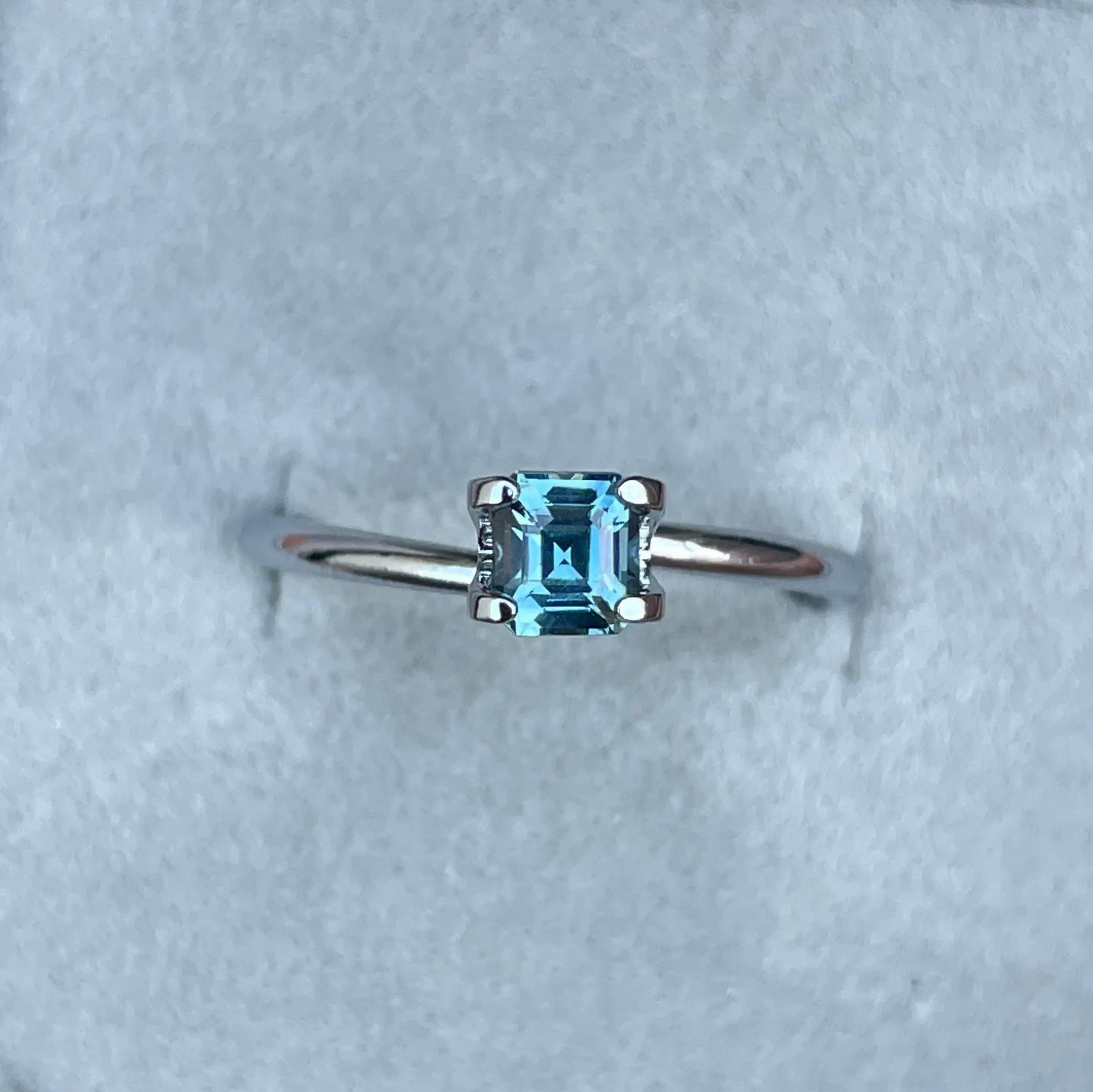 0.68 Carat Deep Neon Blue/Green Sapphire Emerald – 4.3x4.8mm
