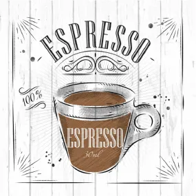 100% Espresso Fabric Panel