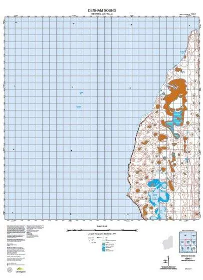 1546-1 Denham Sound Topographic Map by Landgate (2015)