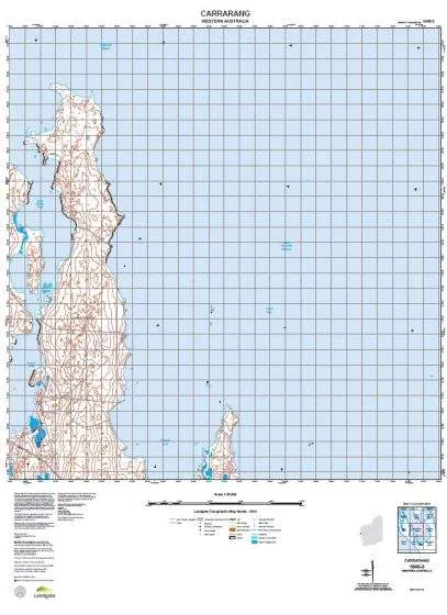 1645-3 Carrarang Topographic Map by Landgate (2015)