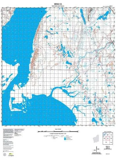 1650-2 Minilya Topographic Map by Landgate (2015)