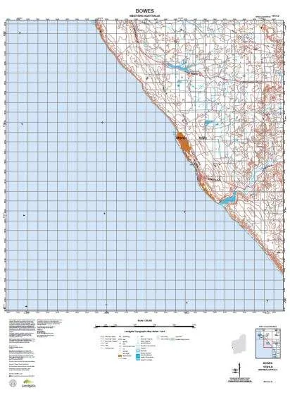 1741-2 Bowes Topographic Map by Landgate (2015)