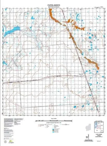 1745-2 Overlander Topographic Map by Landgate (2015)