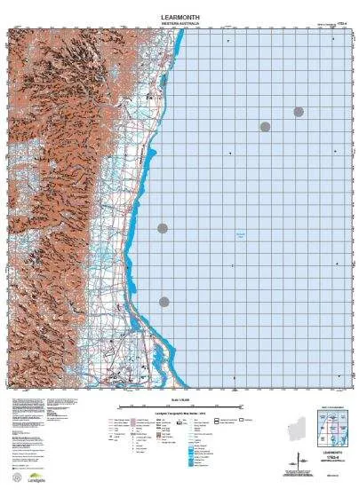 1753-4 Learmonth Topographic Map by Landgate (2015)