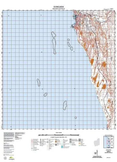 1839-2 Dongara Topographic Map by Landgate (2015)