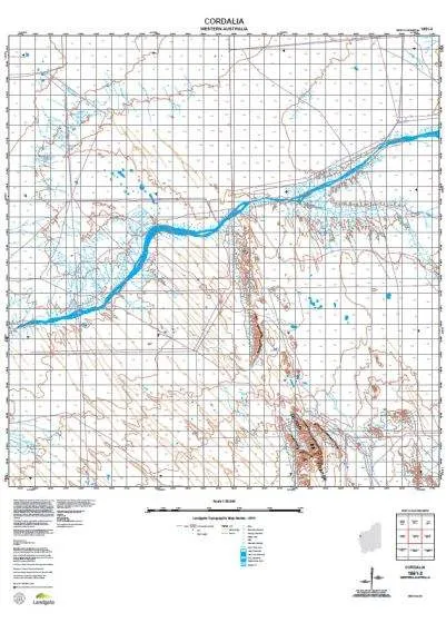 1851-3 Cordalia Topographic Map by Landgate (2015)