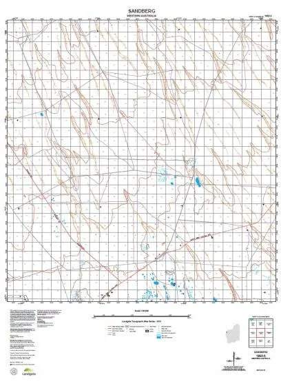 1852-3 Sandberg Topographic Map by Landgate (2015)