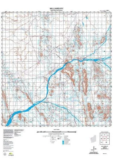 1950-3 Williambury Topographic Map by Landgate (2015)