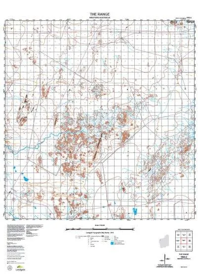 1953-2 The Range Topographic Map by Landgate (2015)