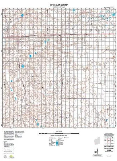 2038-3 Opossum Swamp Topographic Map by Landgate (2015)
