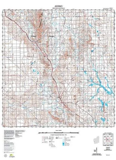 2039-3 Arrino Topographic Map by Landgate (2015)