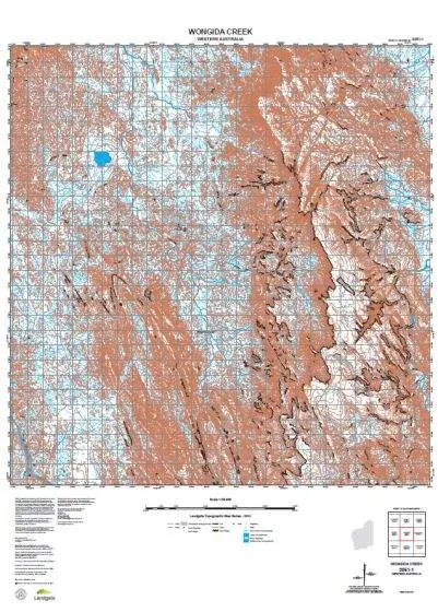 2051-1 Wongida Creek Topographic Map by Landgate (2015)
