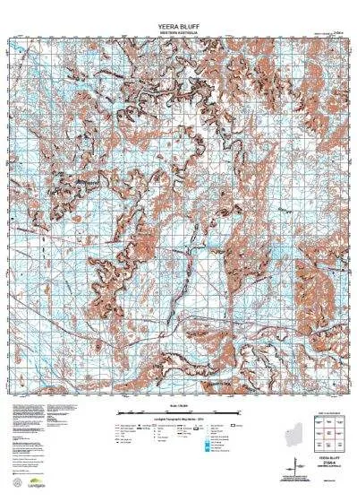 2154-4 Yeera Bluff Topographic Map by Landgate (2015)