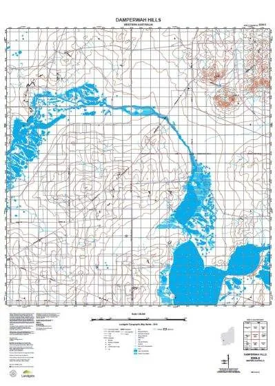 2239-3 Damperwah Hills Topographic Map by Landgate (2015)