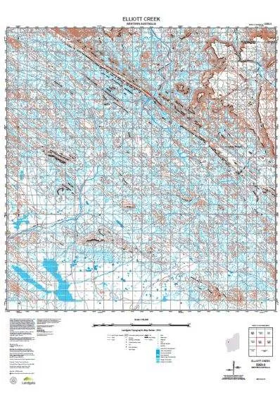 2250-3 Elliott Creek Topographic Map by Landgate (2015)