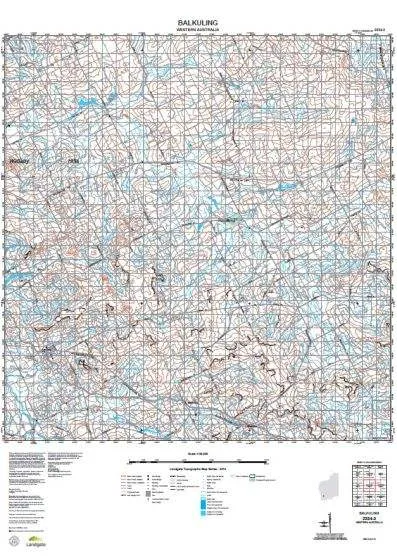 2334-3 Balkuling Topographic Map by Landgate (2015)