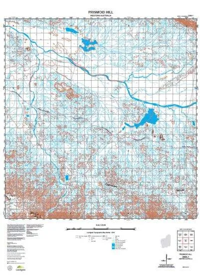 2350-1 Prismoid Hill Topographic Map by Landgate (2015)