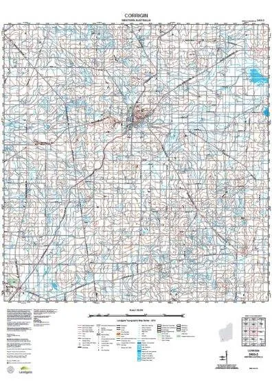 2433-2 Corrigin Topographic Map by Landgate (2015)