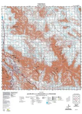 2452-1 Tom Price Topographic Map by Landgate (2015)