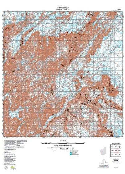 2555-3 Cheearra Topographic Map by Landgate (2015)
