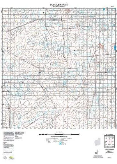 2634-1 Dulyalbin Rock Topographic Map by Landgate (2015)