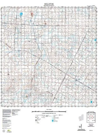 2734-3 Holleton Topographic Map by Landgate (2015)