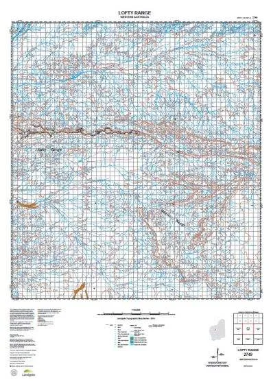 2749 Lofty Range Topographic Map by Landgate (2015)