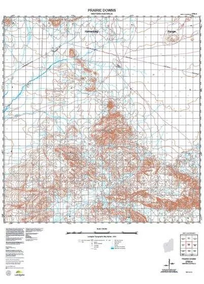 2750-4 Prairie Downs Topographic Map by Landgate (2015)