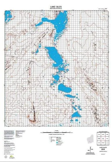 2838 Lake Giles Topographic Map by Landgate (2015)