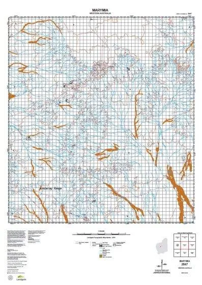 2847 Marymia Topographic Map by Landgate (2015)