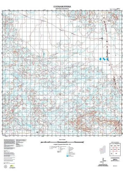 2850-3 Oodnamurrina Topographic Map by Landgate (2015)
