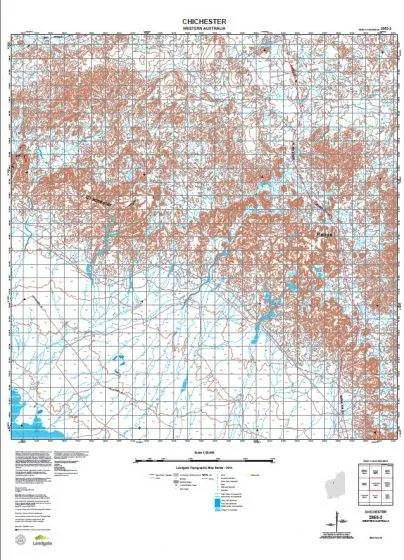 2853-2 Chichester Topographic Map by Landgate (2015)