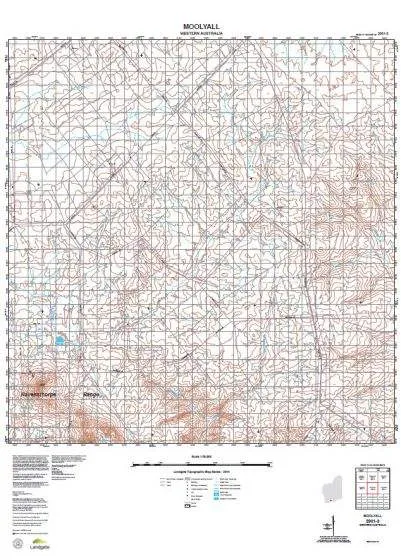 2931-3 Moolyall Topographic Map by Landgate (2015)