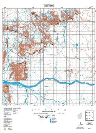 2956-1 Yukerakine Topographic Map by Landgate (2015)
