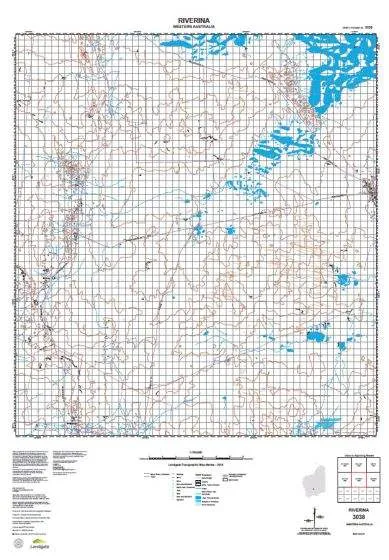 3038 Riverina Topographic Map by Landgate (2015)