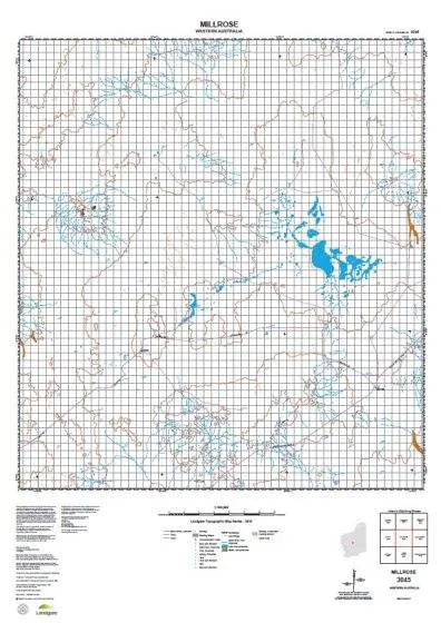 3045 Millrose Topographic Map by Landgate (2015)
