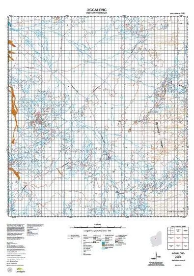 3051 Jiggalong Topographic Map by Landgate (2015)