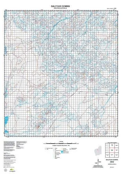 3052 Balfour Downs Topographic Map by Landgate (2015)