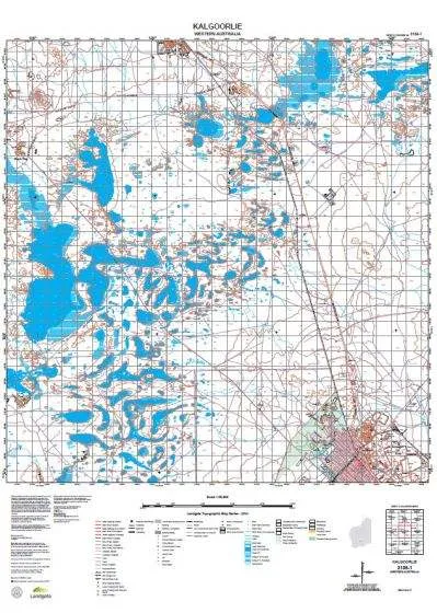 3136-1 Kalgoorlie Topographic Map by Landgate (2015)