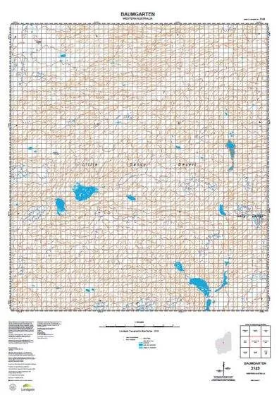 3149 Baumgarten Topographic Map by Landgate (2015)