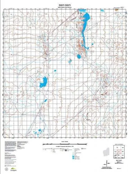 3237-1 Binti Binti Topographic Map by Landgate (2015)