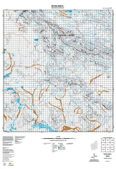 3245 Wongawol Topographic Map by Landgate (2015)