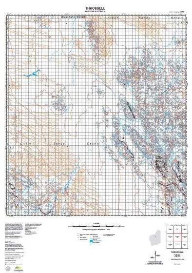 3253 Throssell Topographic Map by Landgate (2015)