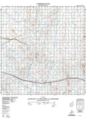 3336-2 Cowarna Rocks Topographic Map by Landgate (2015)