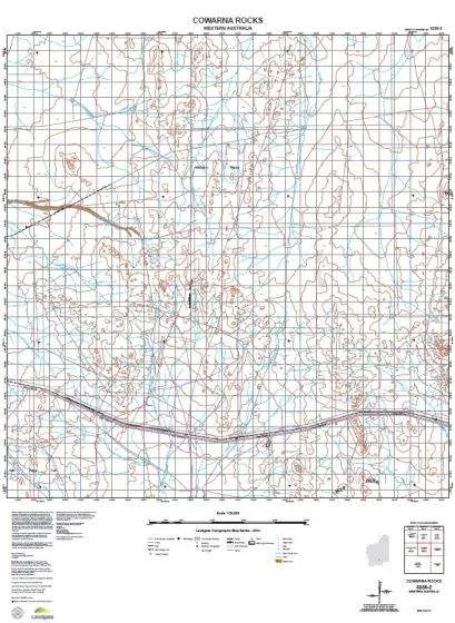 3336-2 Cowarna Rocks Topographic Map by Landgate (2015)